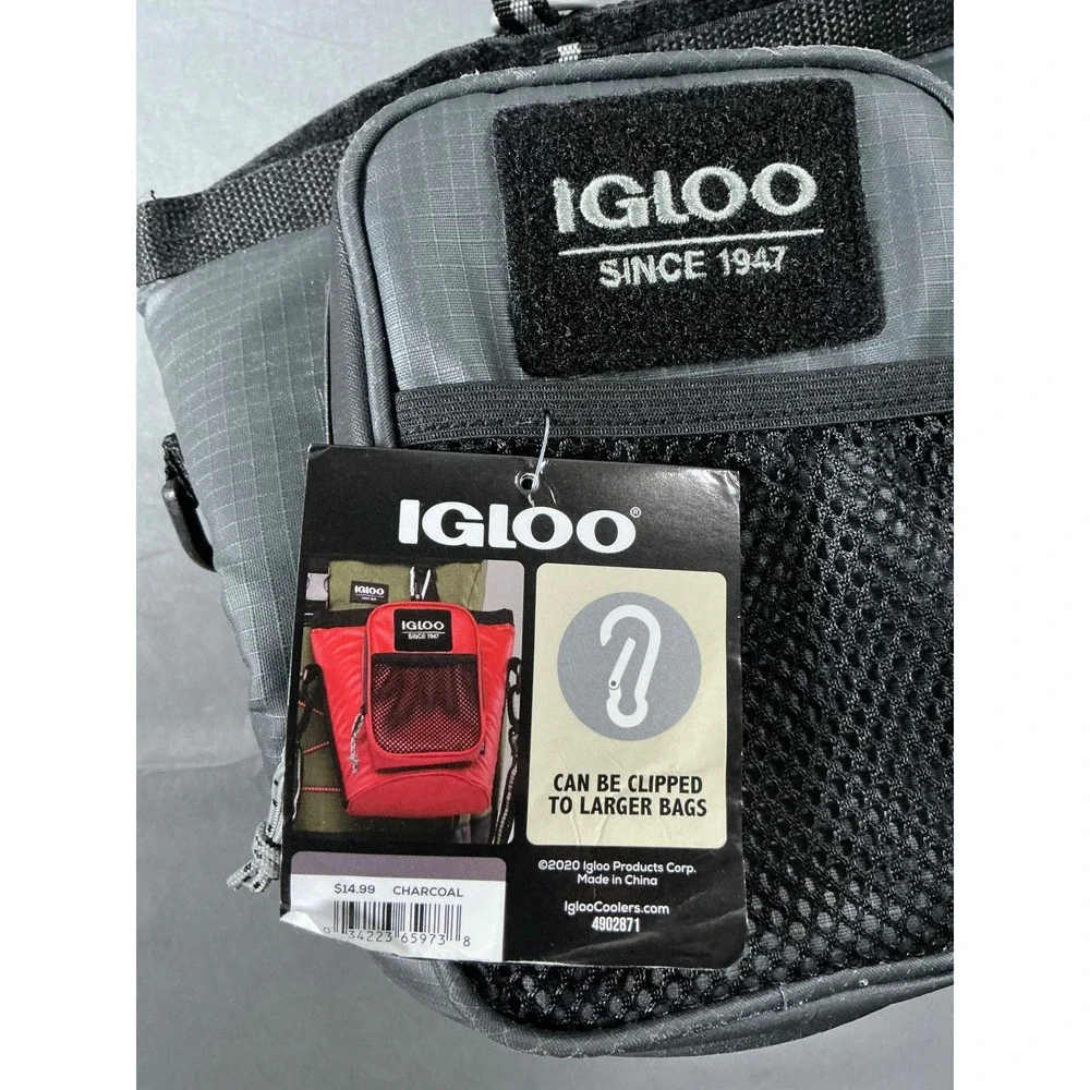 Igloo Dual Function Jug Bag Cooler Charcoal Gray Half Gallon Proformance 4902871